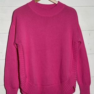 Zaket & Plover Hot Pink Long Sleeve Summer Sweater